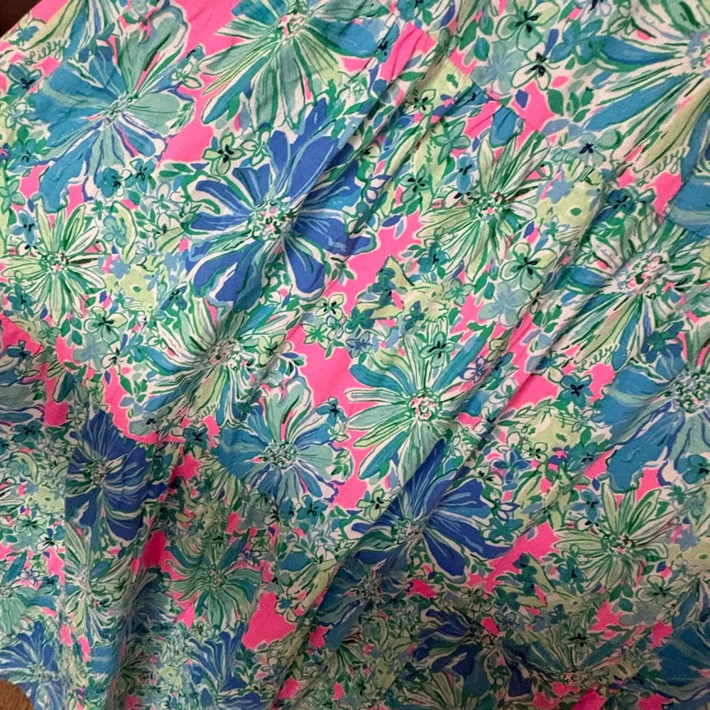 Lilly Pulitzer Maxi Dress Soleil Good Hare Day Girls Size XL 12-14